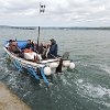 2014-06-01 10.19.44  Here's one of the boats going over to St. Michael's Mount
